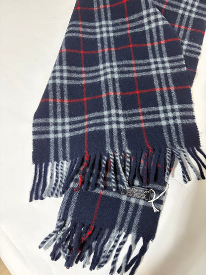 #106 BURBERRY Blue Lambswool Scarf