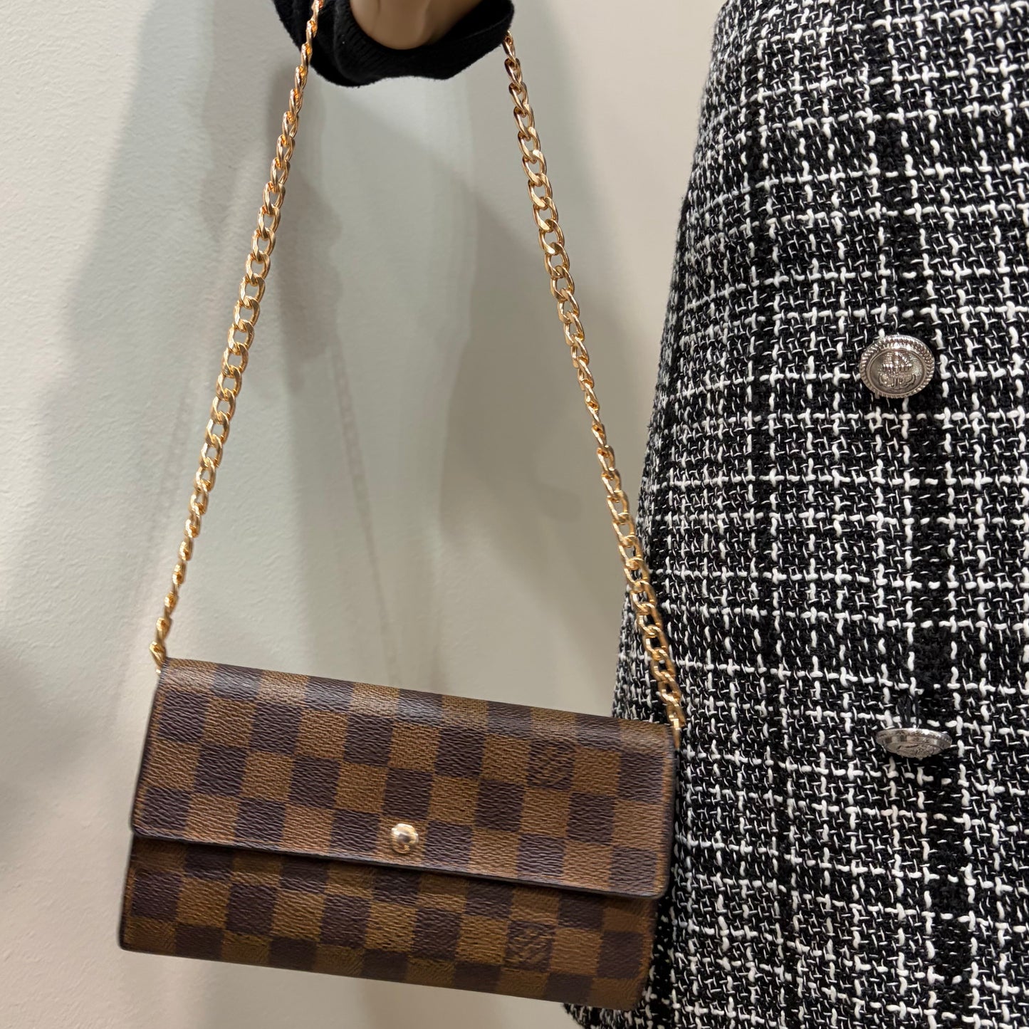 BF-03 LOUIS VUITTON Damier Ebene Wallet