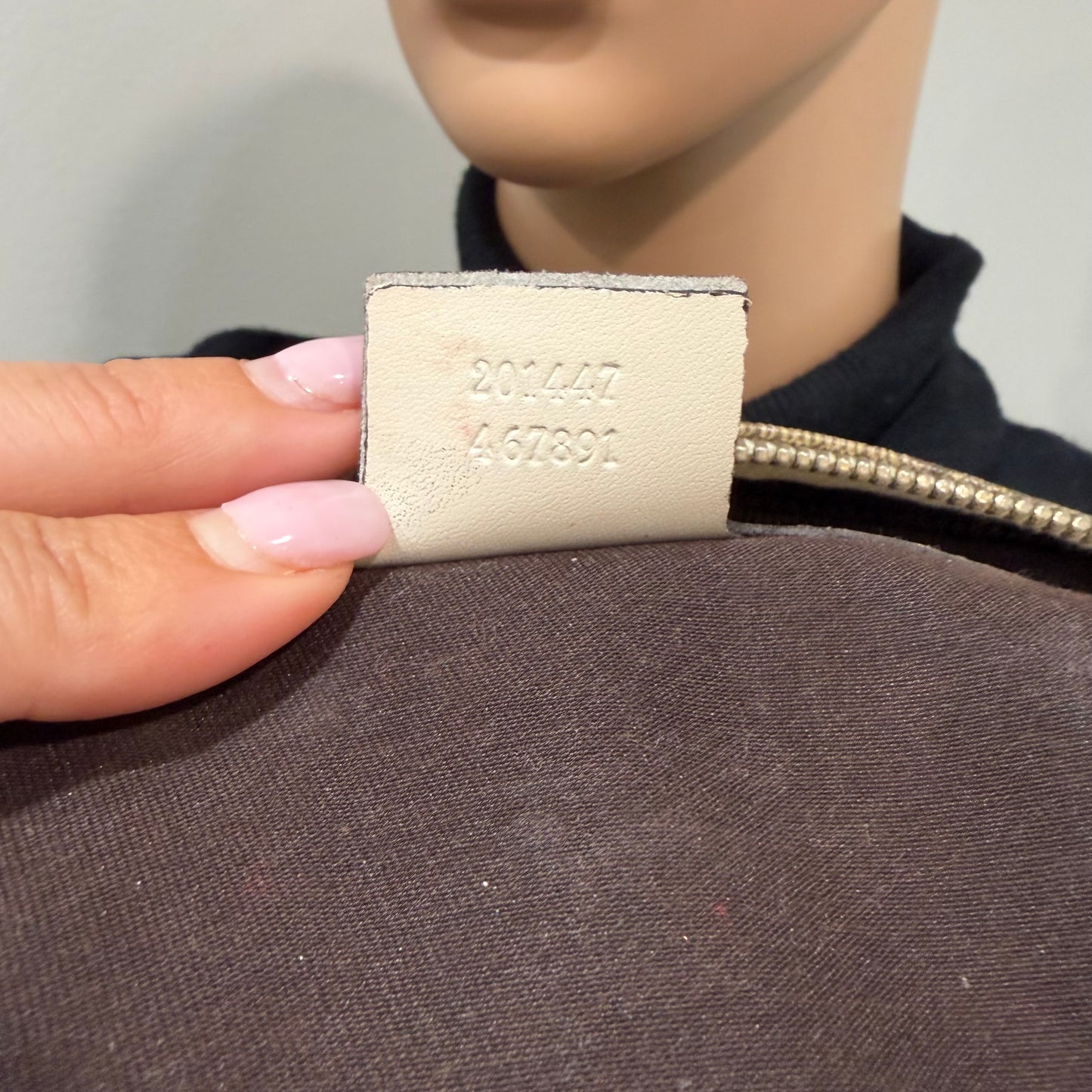 #8203 GUCCI Brown Canvas Crossbody