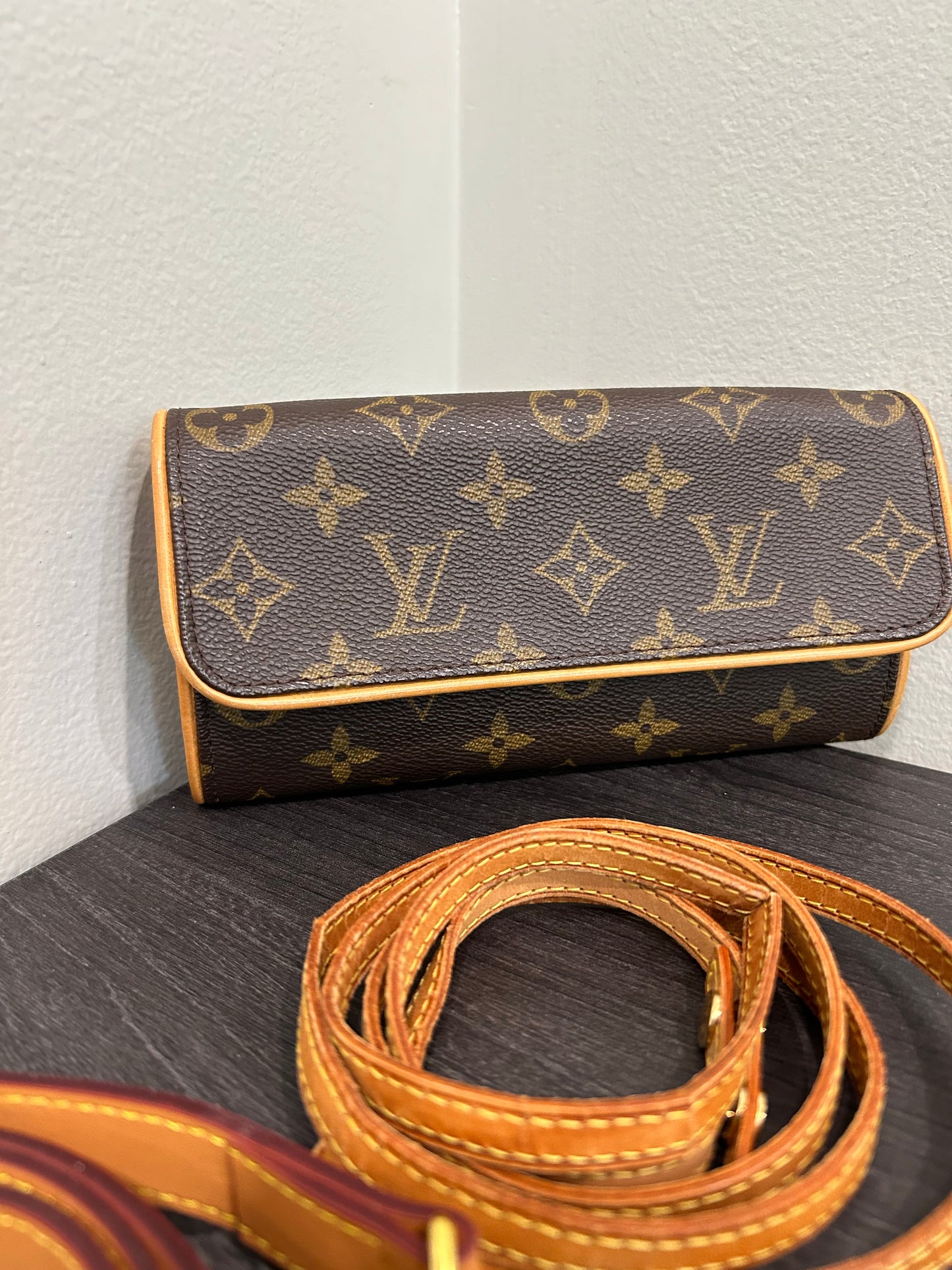 SOLD! Louis Vuitton Monogram Pochette Twin PM