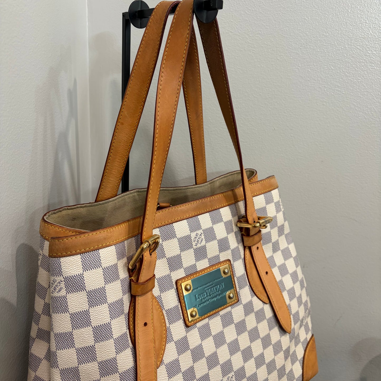 #1107 LOUIS VUITTON Damier Hampstead MM