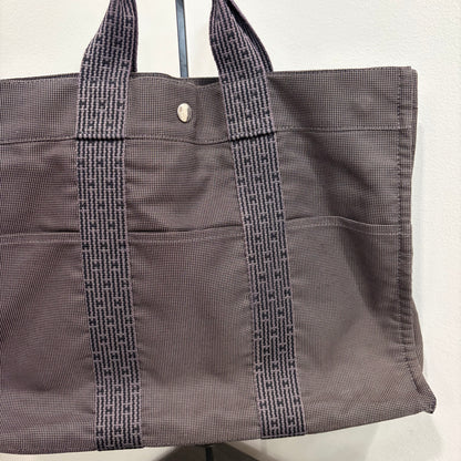 #3224 HERMES Gray Ligne Tote
