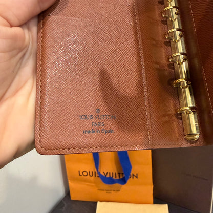 #1101-07 LOUIS VUITTON Monogram Agenda PM