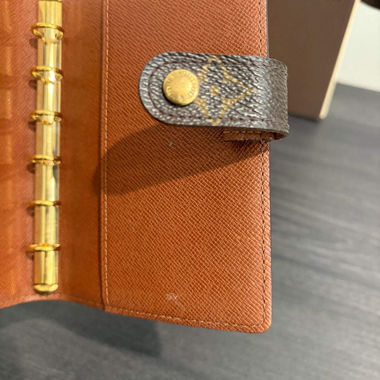 #1101-07 LOUIS VUITTON Monogram Agenda PM
