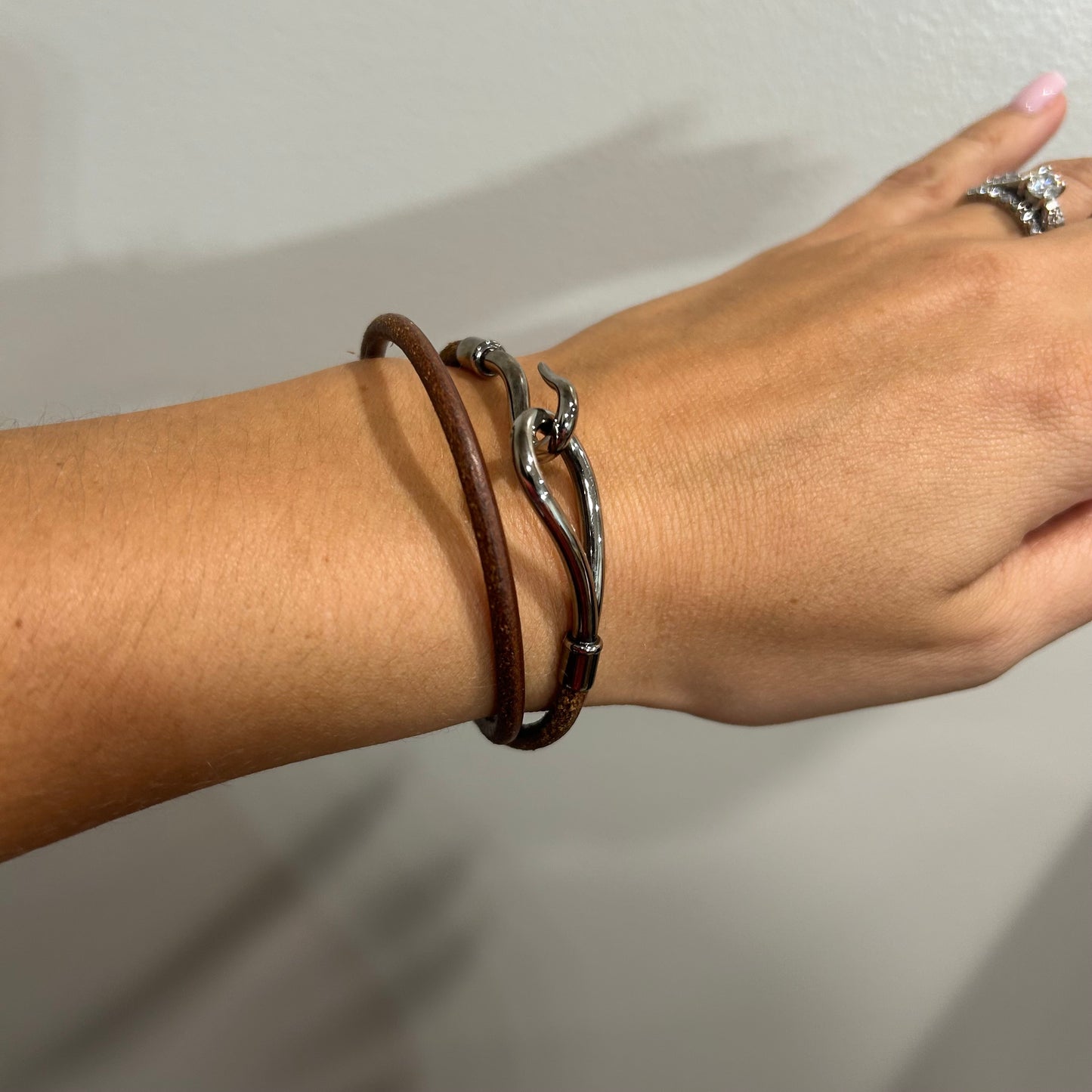 1032 HERMÈS Double Hook Wrap Bracelet MSRP $435