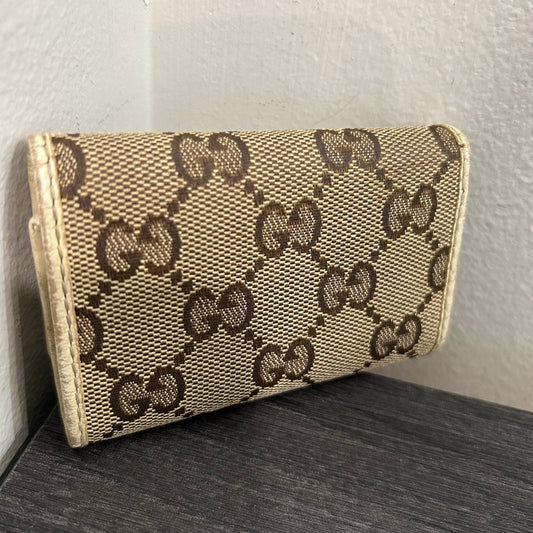 CLEARANCE #184 GUCCI Canvas Key Case