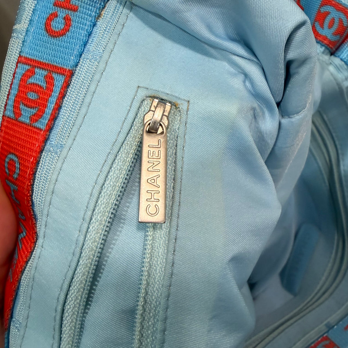 #106 CHANEL Blue Tote