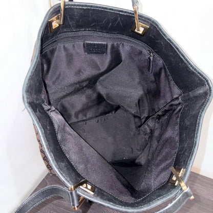 #3207 GUCCI Brown Canvas Tote