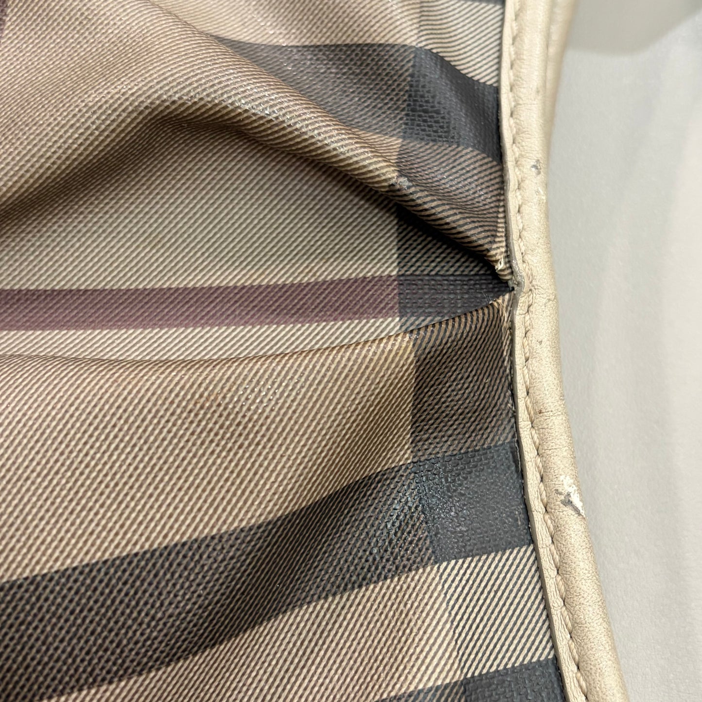 1215-02 BURBERRY Smoked Trench Coated Canvas Hartham Crossbody