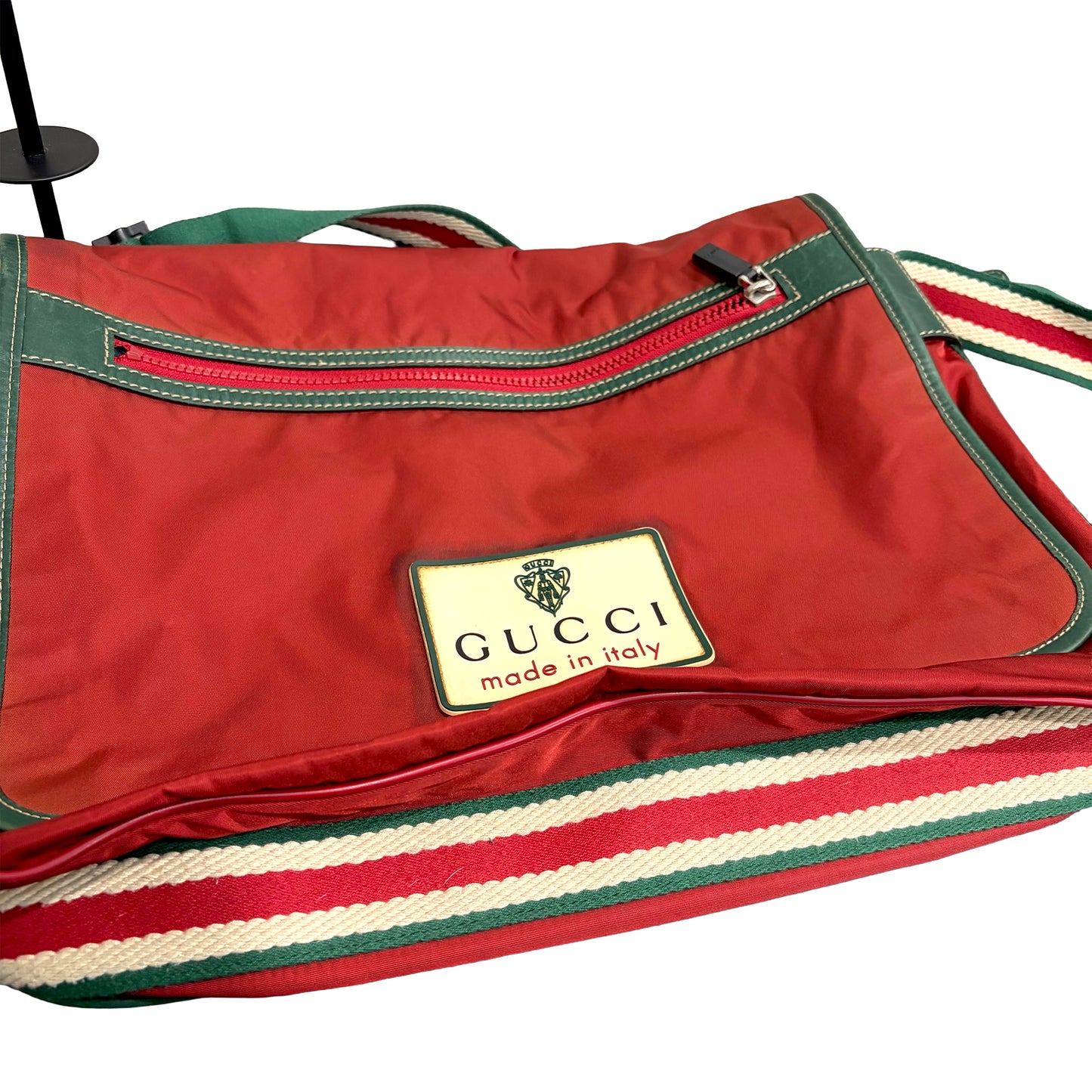 #9110 GUCCI Vintage Synthetic Laptop Satchel