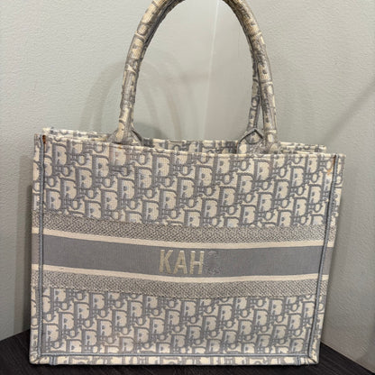 8898 CHRISTIAN DIOR Oblique Medium Book Tote MSRP $3450