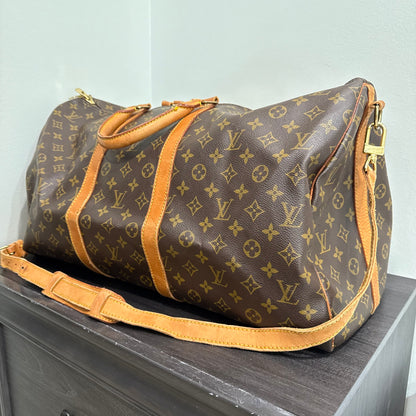 CLEARANCE #801 LOUIS VUITTON Keepall 55 Bandouliere