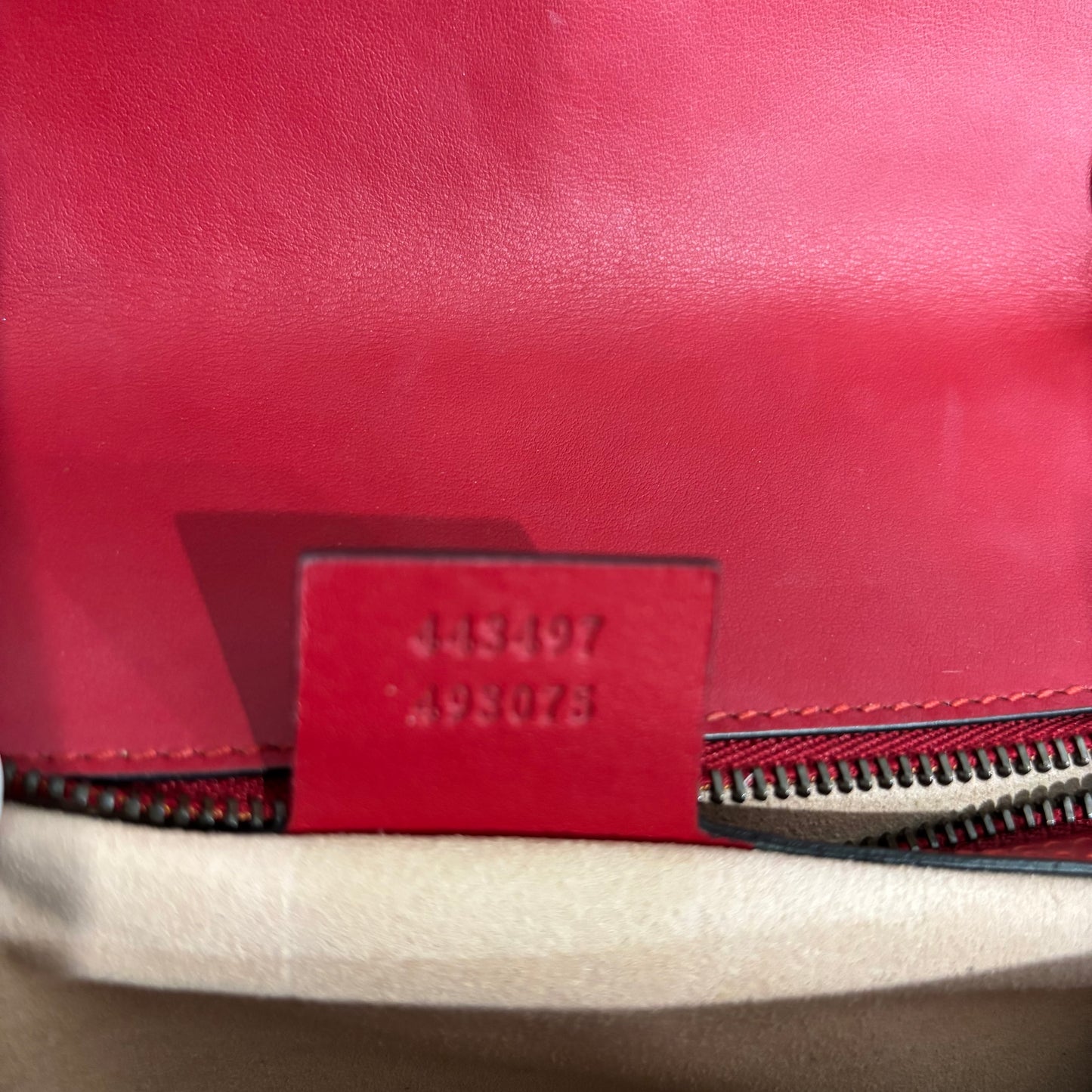 8866 GUCCI Red Small Marmont MSRP $2600