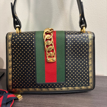 8892 GUCCI Black Printed Sylvie