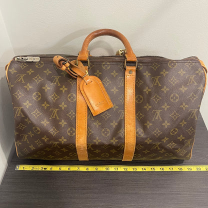 SOLD! Louis Vuitton Monogram Keepall 45 with Lock & Key