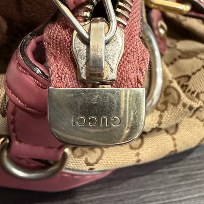 #9108 GUCCI Beige Canvas Sukey Bag