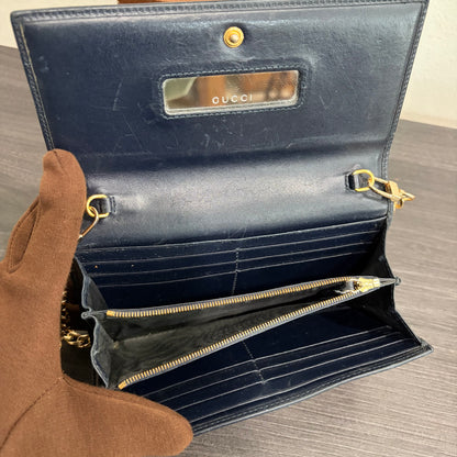 8851 GUCCI Canvas Horsebit Wallet