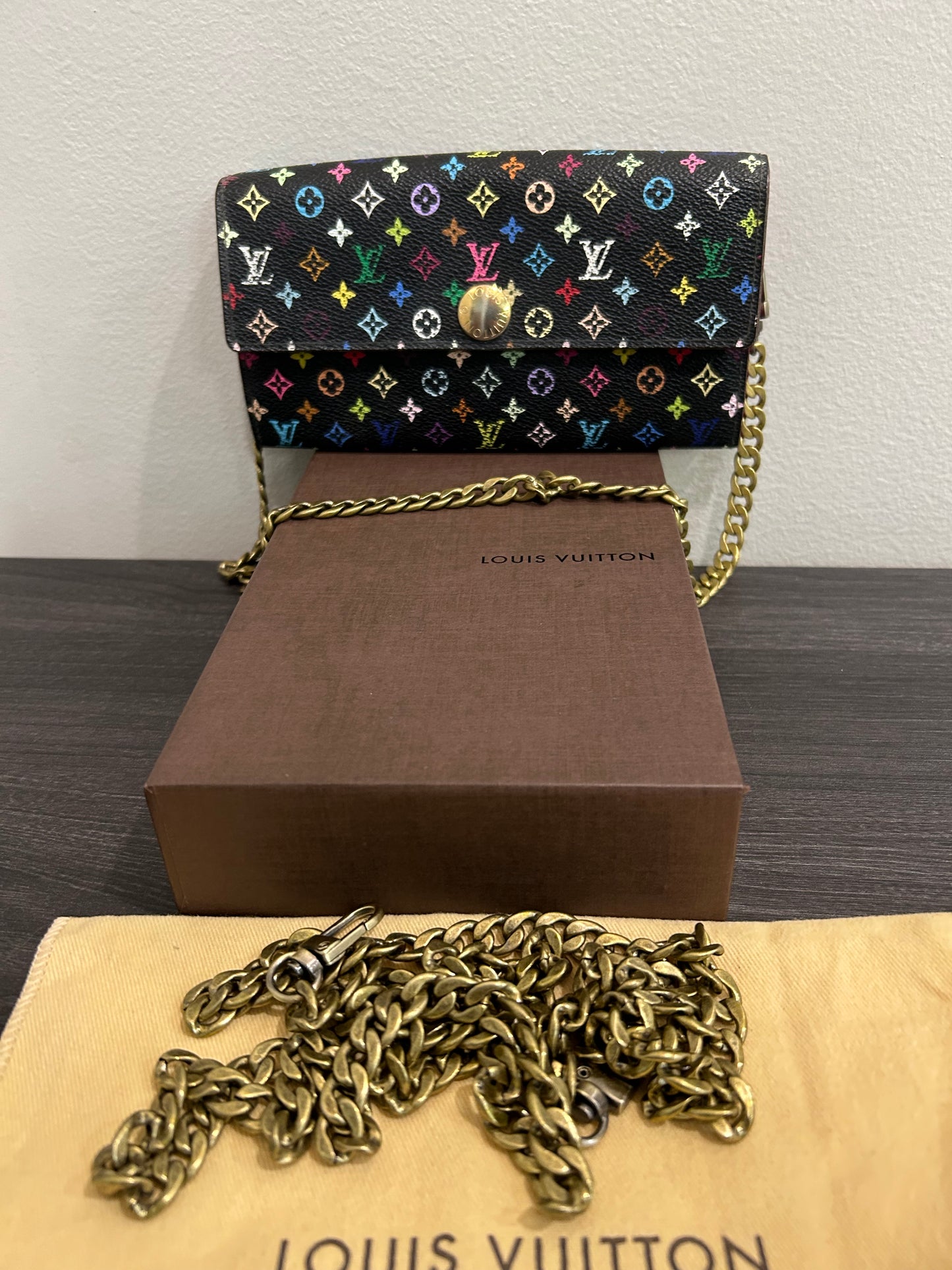 SOLD! Louis Vuitton Multicolor Wallet on Chain