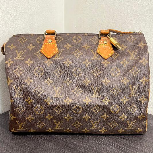 SOLD! Louis Vuitton Monogram Speedy 30 with Lock & Key