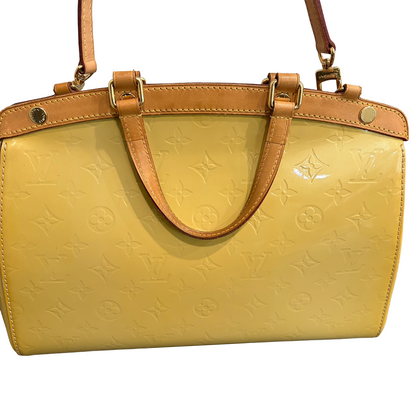 8857 LOUIS VUITTON Yellow Vernis Brea MM