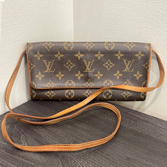 SOLD! Louis Vuitton Monogram Pochette Twin GM