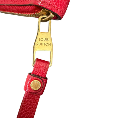 #8219 LOUIS VUITTON Red Empreinte Zip Wallet MSRP $1,170