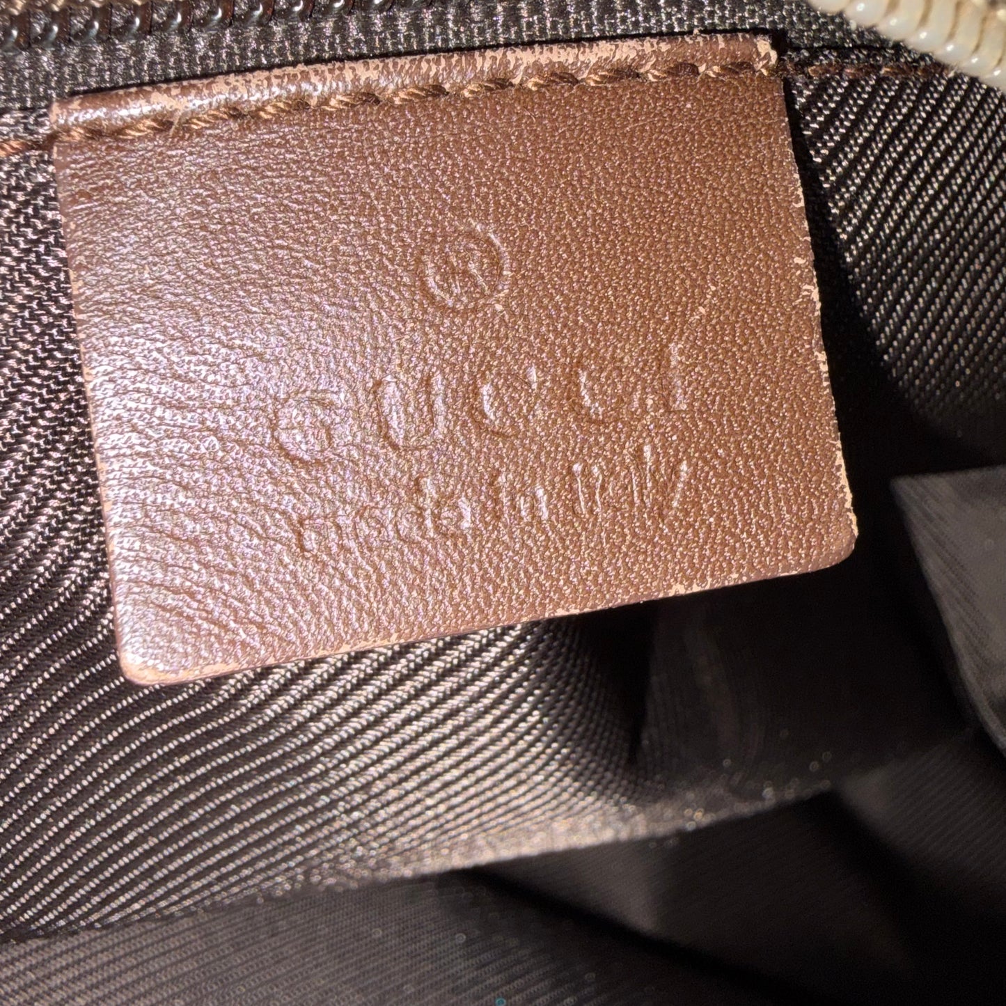 #3222 GUCCI Brown Canvas Large Tote