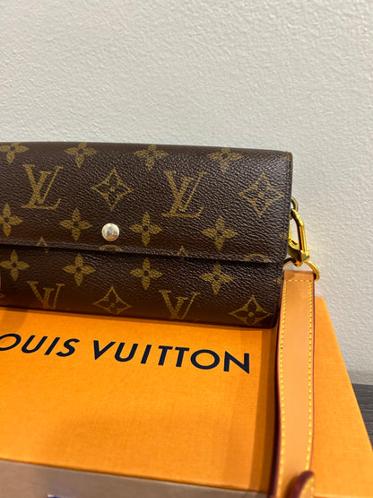SOLD! Louis Vuitton Monogram Wallet on Shoulder Strap
