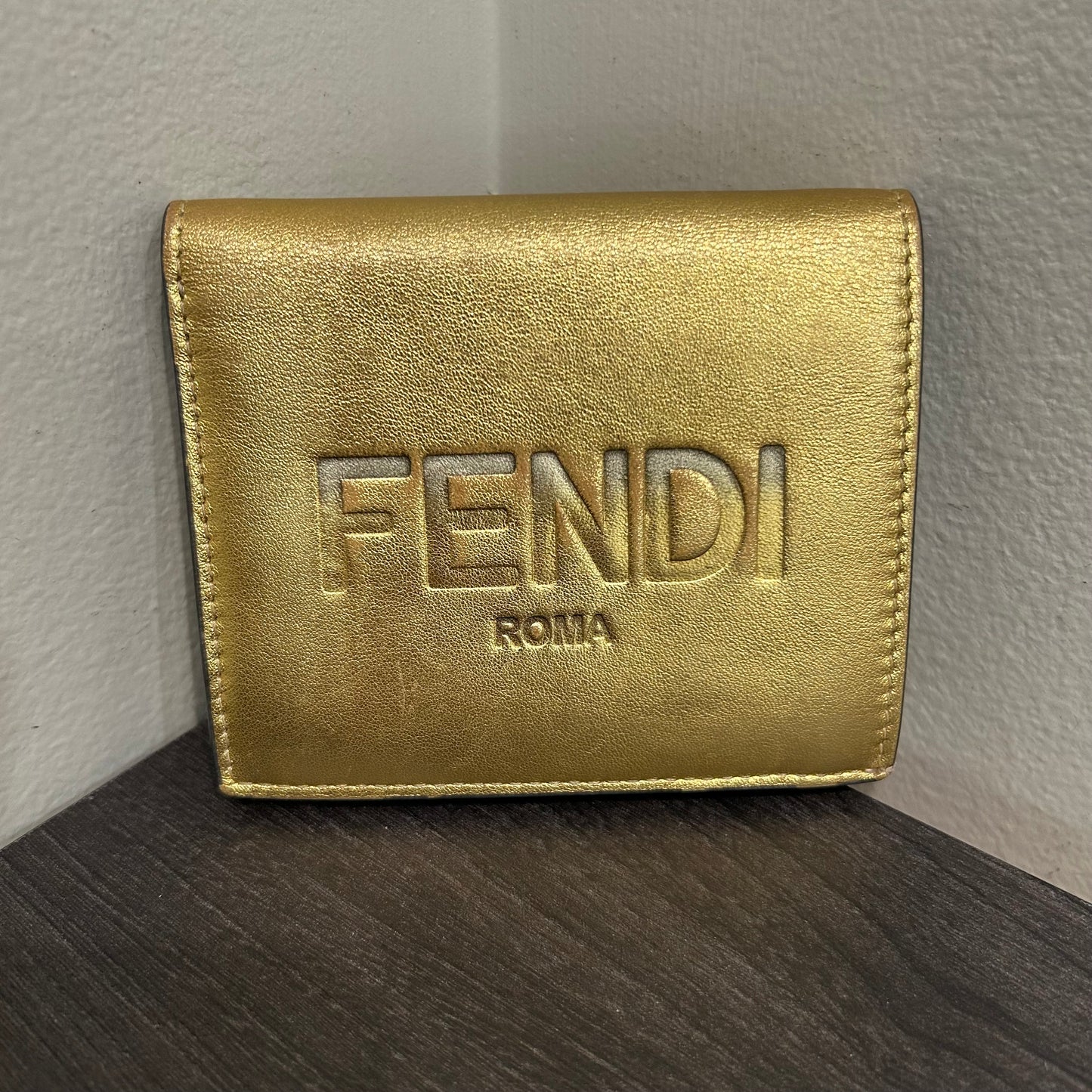 SOLD! Fendi Metallic Wallet