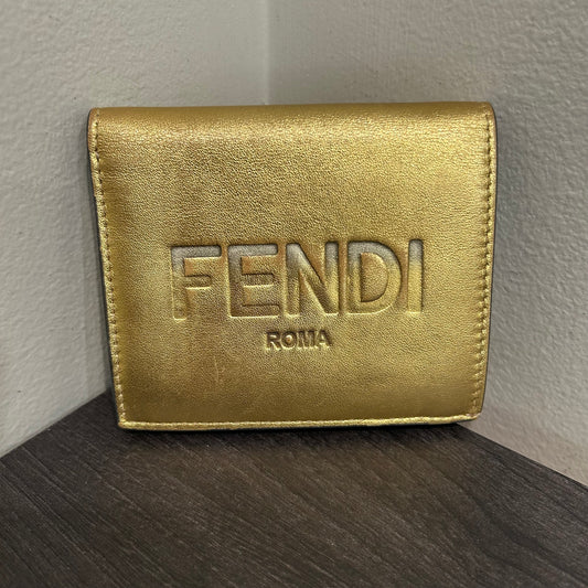 SOLD! Fendi Metallic Wallet