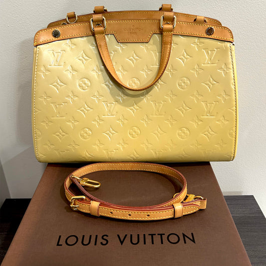 SOLD! 2012 Louis Vuitton Yellow Vernis Brea MM