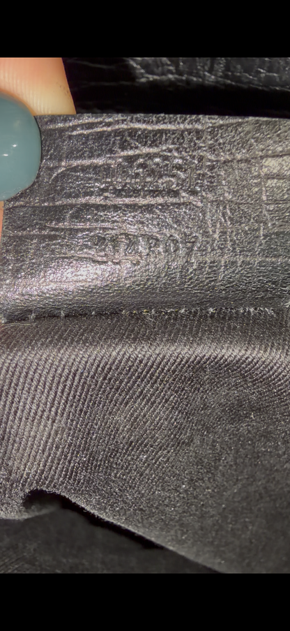 8860 GUCCI Black Canvas Handbag