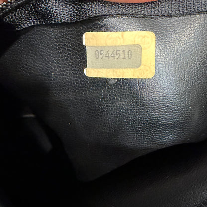 #1106 CHANEL Vintage Black Lambskin Tote