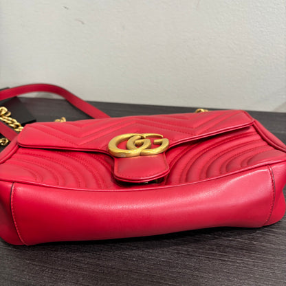 8866 GUCCI Red Small Marmont MSRP $2600