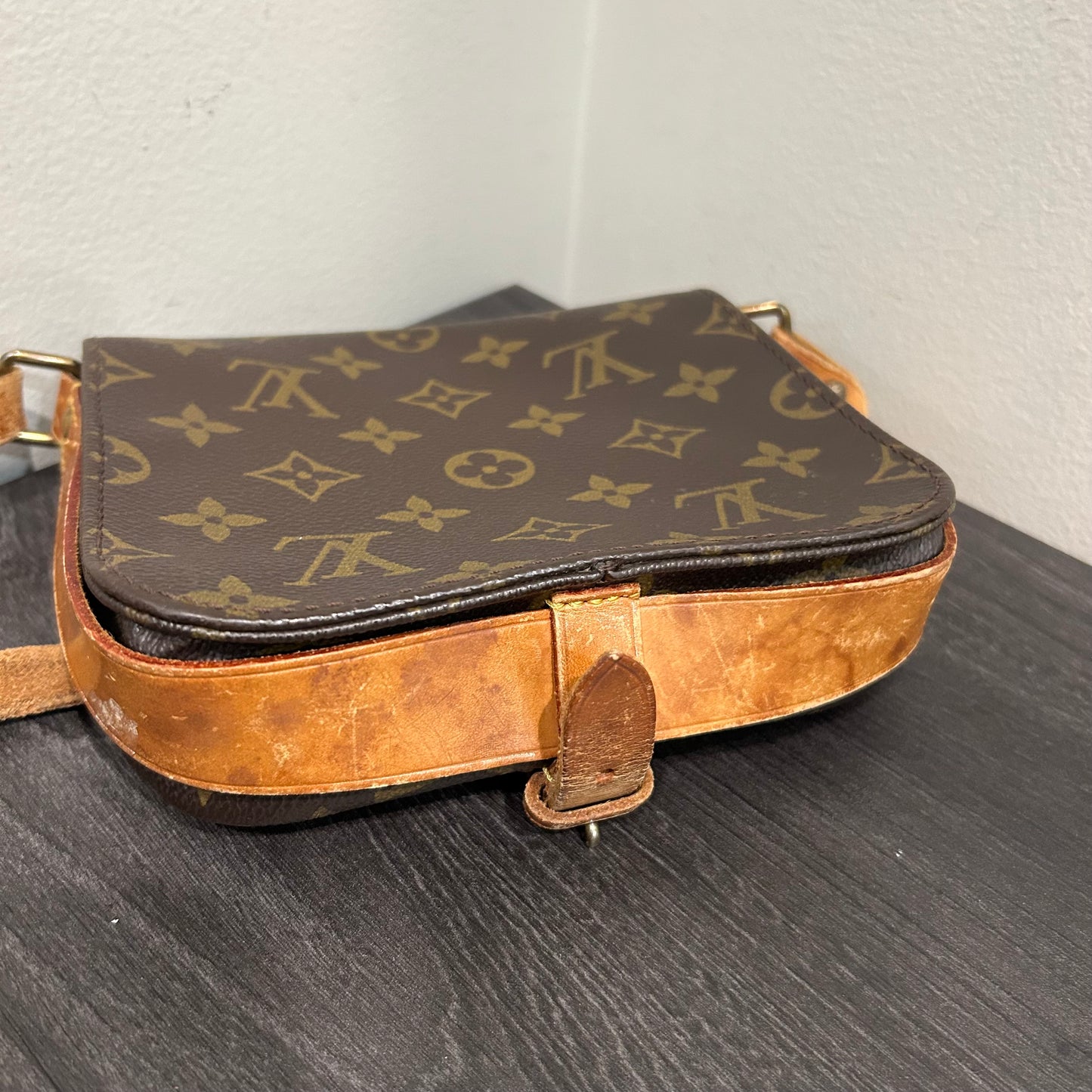 #728 LOUIS VUITTON Monogram Cartouchiere PM