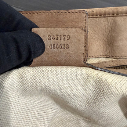 #8230 GUCCI GG Canvas Top Handle Large Bag