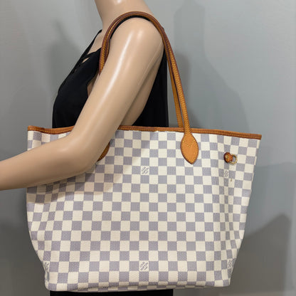 LOUIS VUITTON Damier Azur Neverfull MM