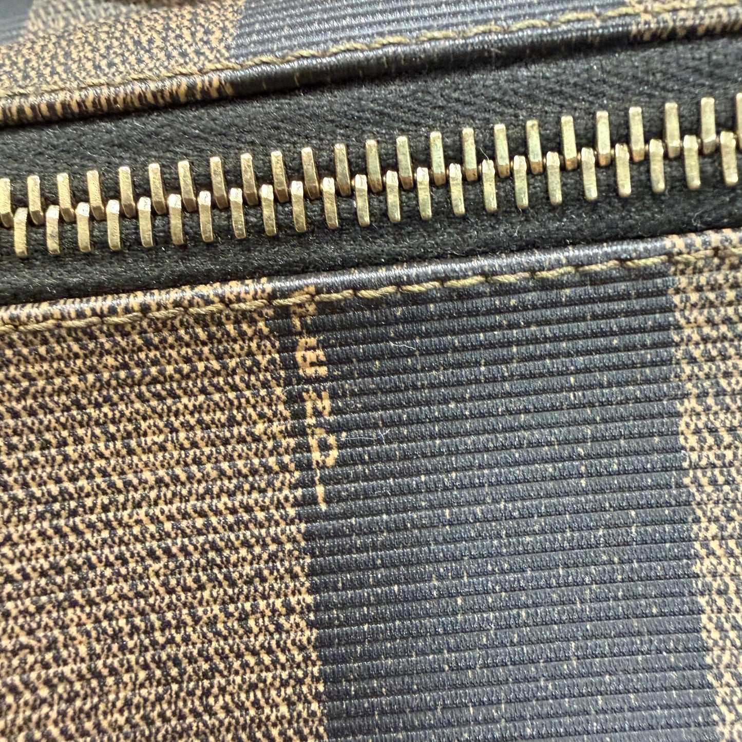 #1115 FENDI Pequin Coated Canvas Vintage Backpack