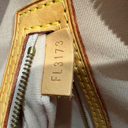 #9115 LOUIS VUITTON Yellow Vernis Brea MM with Original Vachetta Strap