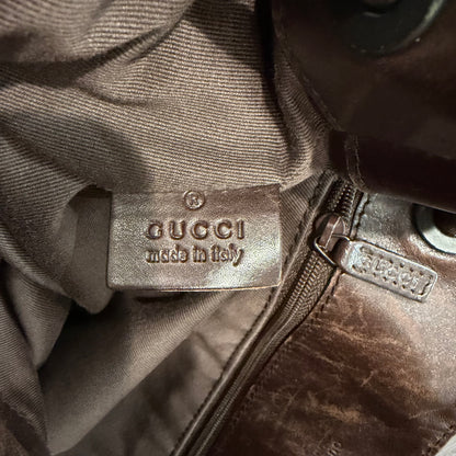 #8274 GUCCI Brown GG Shoulder Bag