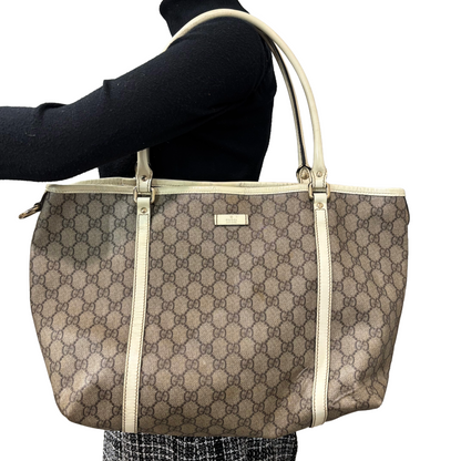 #1104 GUCCI GG Supreme Large Shoulder Tote