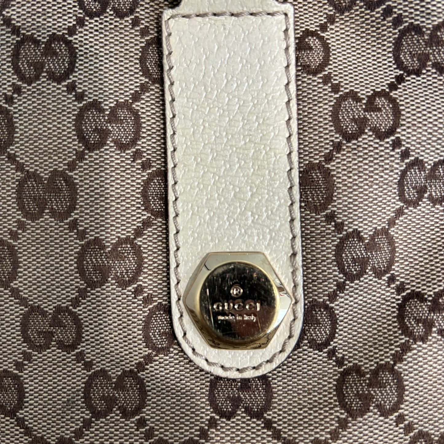 8873 GUCCI GG Canvas Charmy Tote