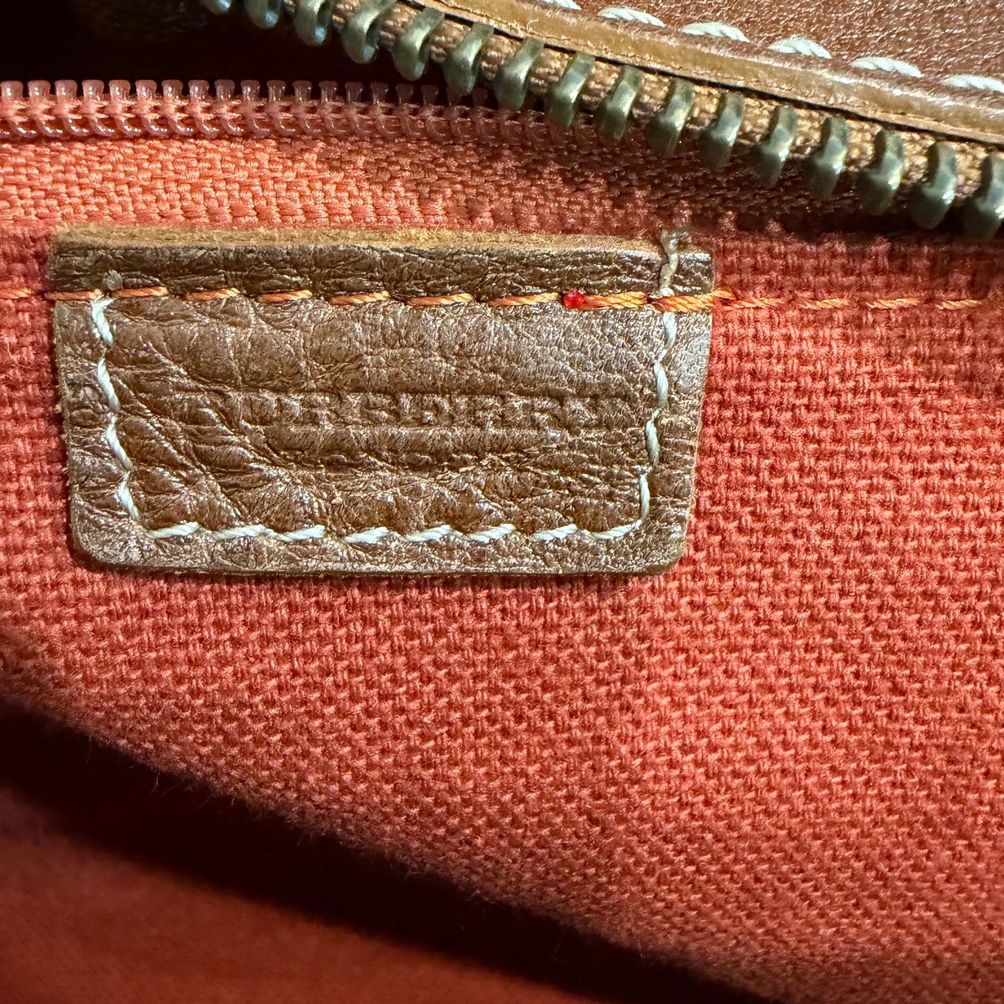 8809 BURBERRY Check Canvas Shoulder Tote