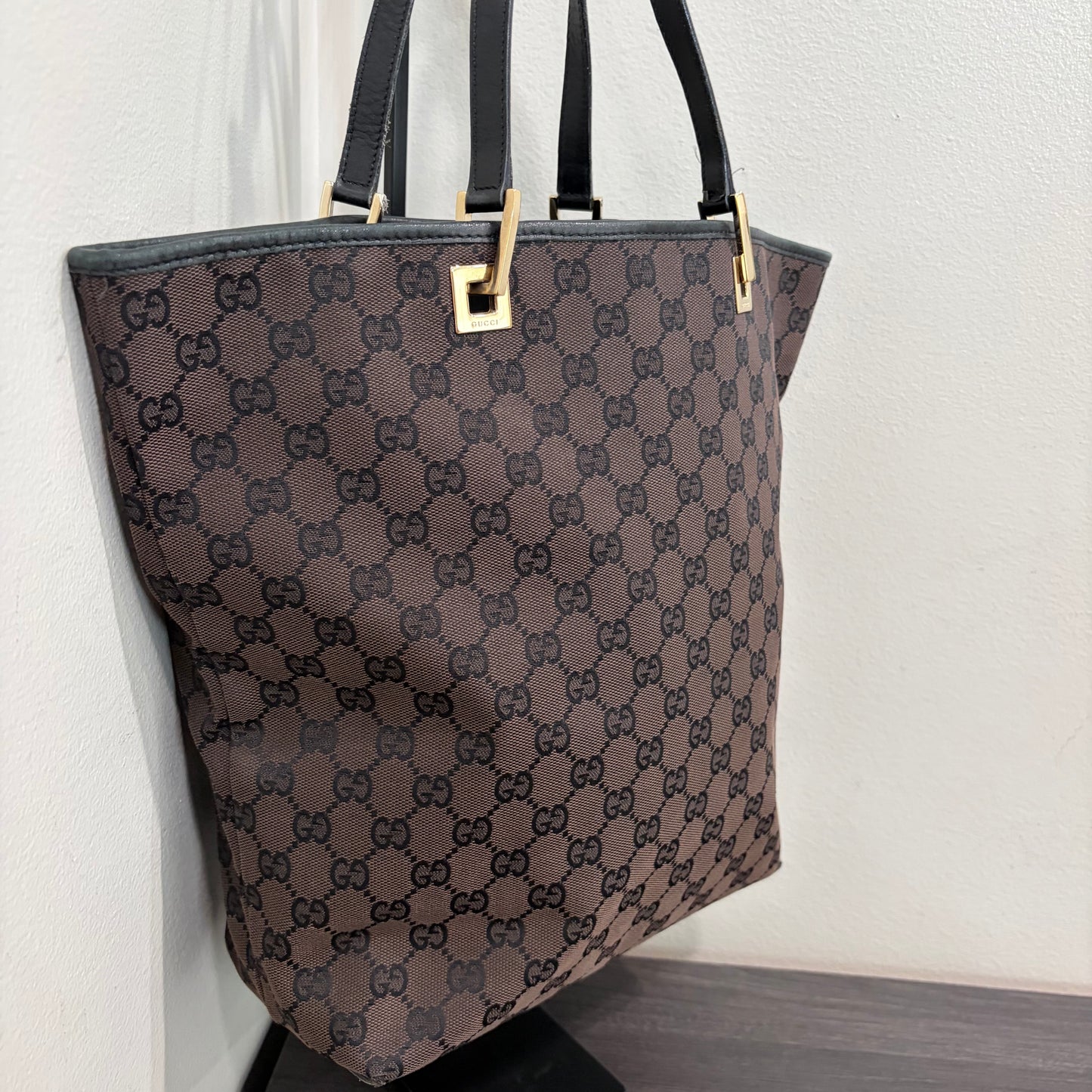 #3207 GUCCI Brown Canvas Tote