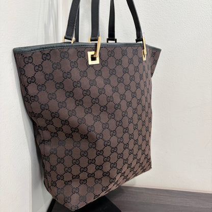 #3207 GUCCI Brown Canvas Tote