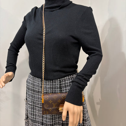 #1101-01 LOUIS VUITTON Limited Edition Portefeuille Elysee Wallet with Removable Chain