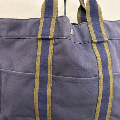 #3223 HERMES Blue Ligne Tote
