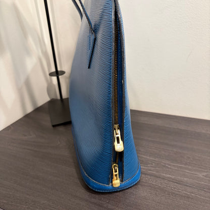 #8276 LOUIS VUITTON Blue Epi Lussac GM