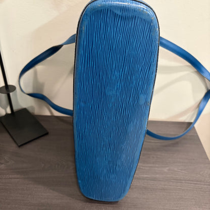 #8276 LOUIS VUITTON Blue Epi Lussac GM