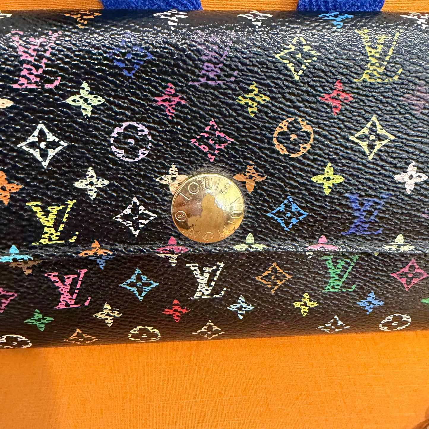 #1101-16 LOUIS VUITTON x MURAKAMI Sarah Wallet with Removable Chain